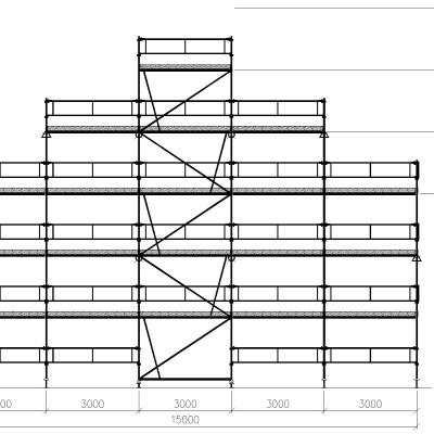 Rámové lešení Sestava 149 m2